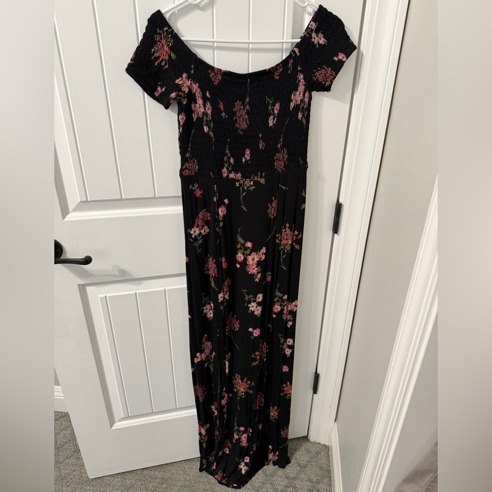 Express Black and Pink Floral Dress